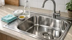 Kako očistiti inox sudoper da se sjaji: rutina od 10 minuta bez grebanja