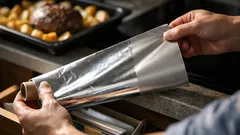 Sjajna ili mat strana aluminijske folije: što stvarno mijenja kod pečenja i čuvanja hrane